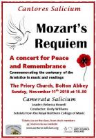 Mozart Requiem: a concert for Peace and Remembrance