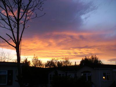 April Sunset Over Ripon