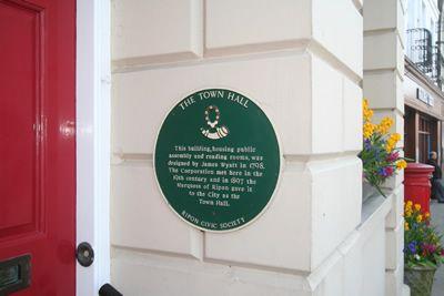 Ripon Town Hall Plaque