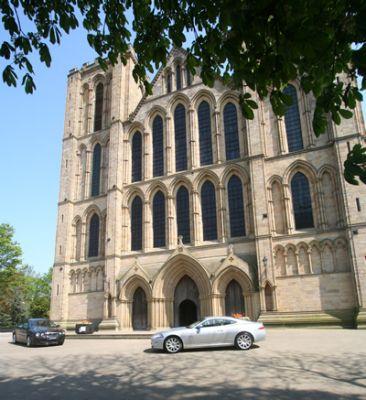 Ripon Cathedral With Jaguars