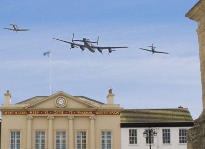 The Memorial Flight Over The Town Hall