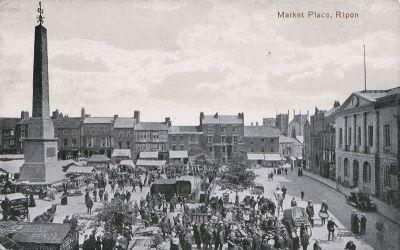 Ripon Market Place Circa 1900