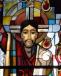 Stained Glass Panel Of Christ